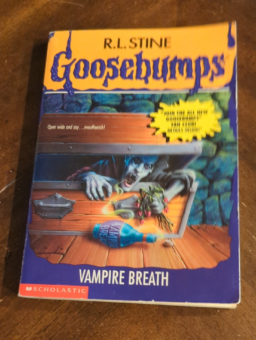 1996 Goosebumps Vampire Breath Book #49